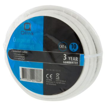 Q-Link UTP kabel CAT 6 AWG26 10 meter wit