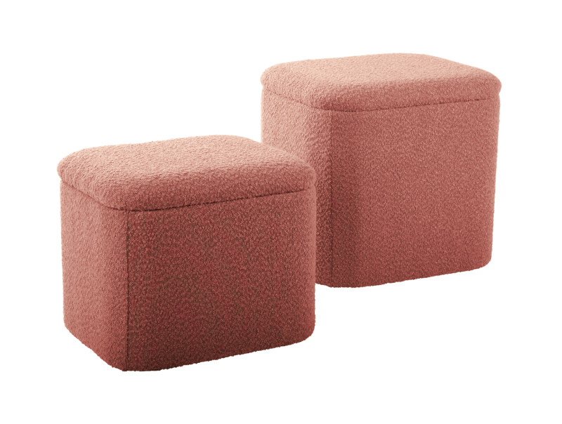 Pouf Set Ada Storage LM2172BK Black
