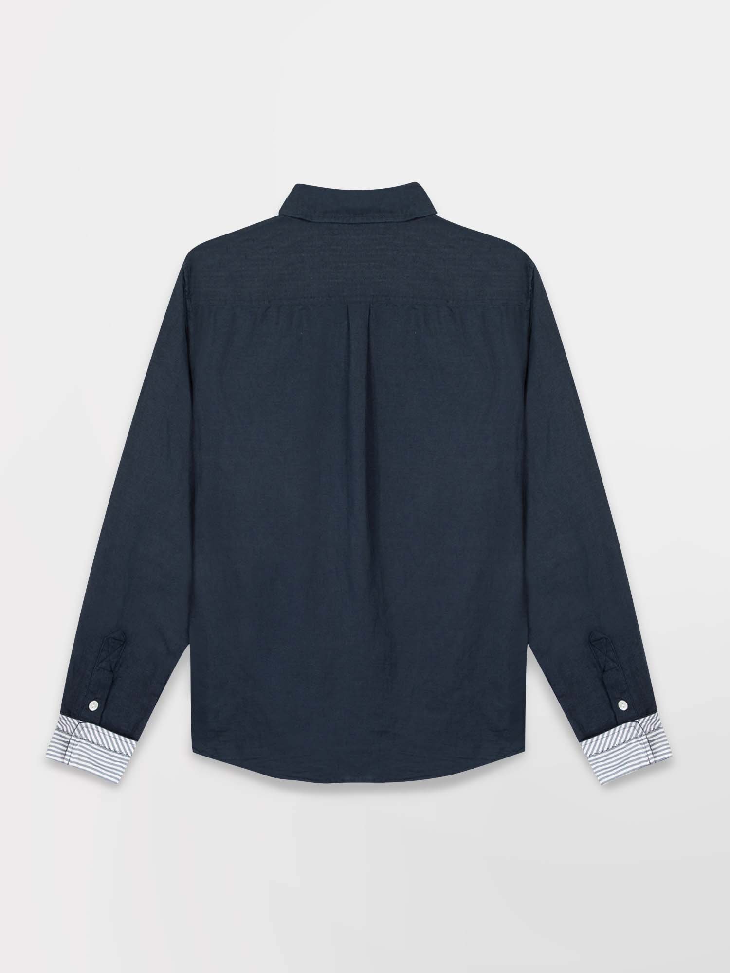 Chemise Femme Coton Lin Marine