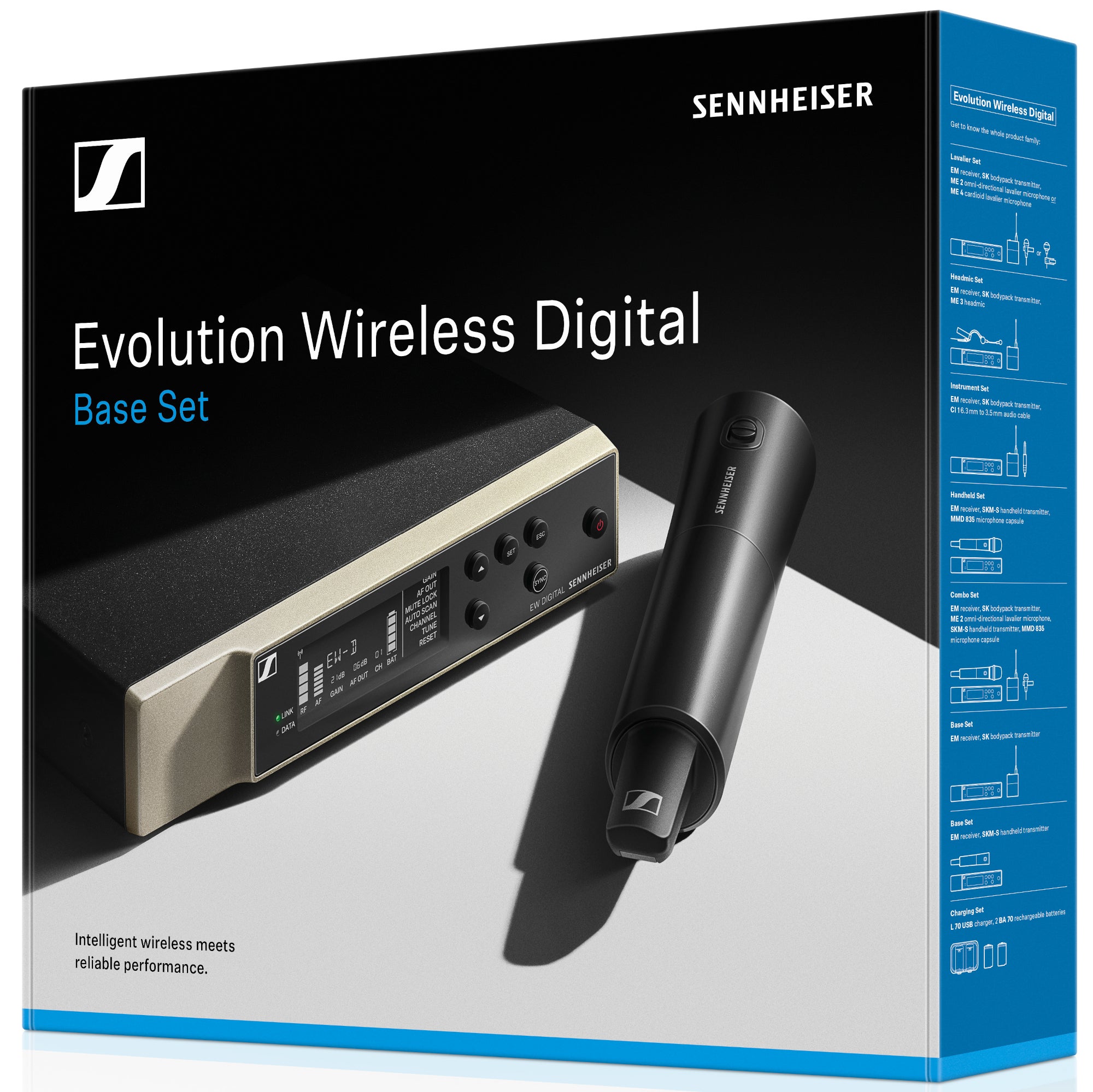 Sennheiser EW-D SKM-S Base Set S1-7 draadloze handheld microfoon zonder kop (606.2 - 662 MHz)