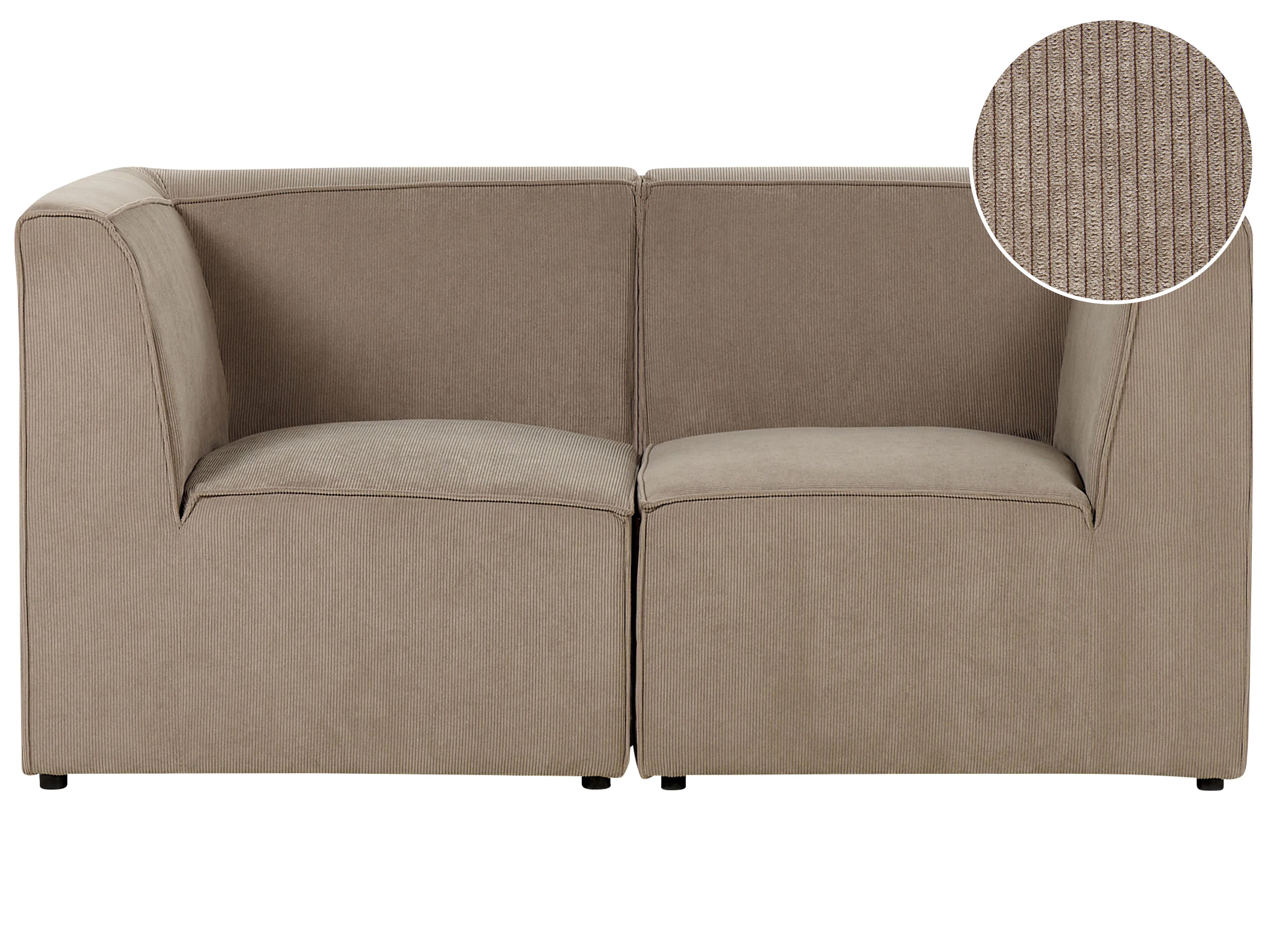 Modulaire bank 2-zits LEMVIG Corduroy Taupe