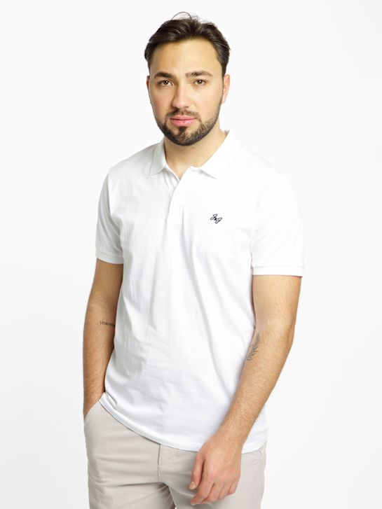 JACK & JONES Polo-Shirt Weiss