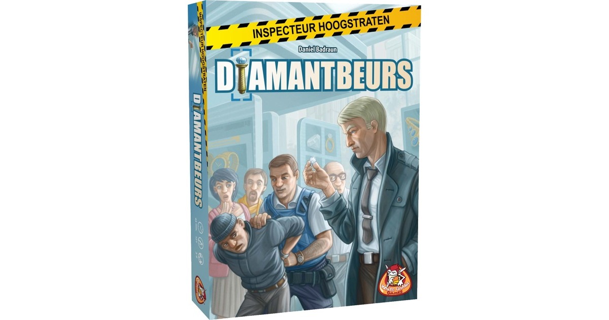 White Goblin GamesInspecteur Hoogstraten: Diamantbeurs Kaartspel  (Nederlands, 3 - 6 spelers, 45 minuten, Vanaf 12 jaar)