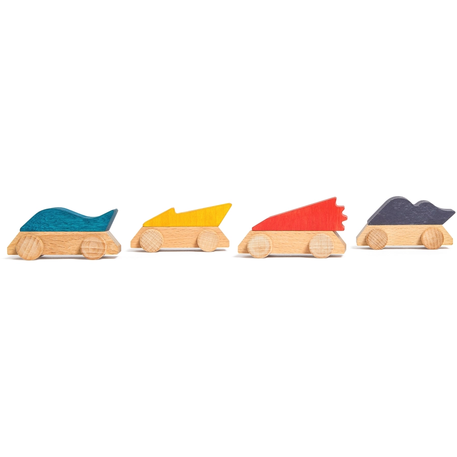 Montessori® Pack 4 Superwagen mehrfarbig