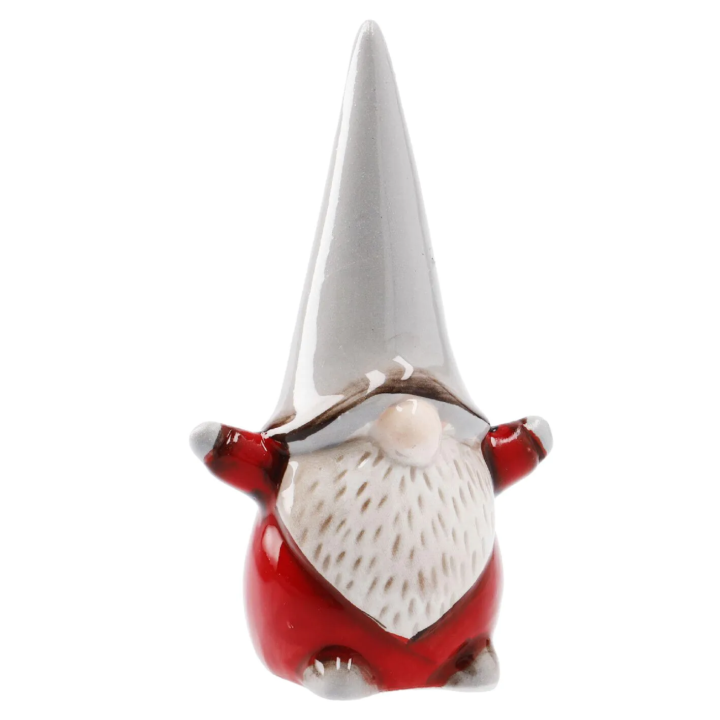 Wichtel mit Arme, grau, 12 cm