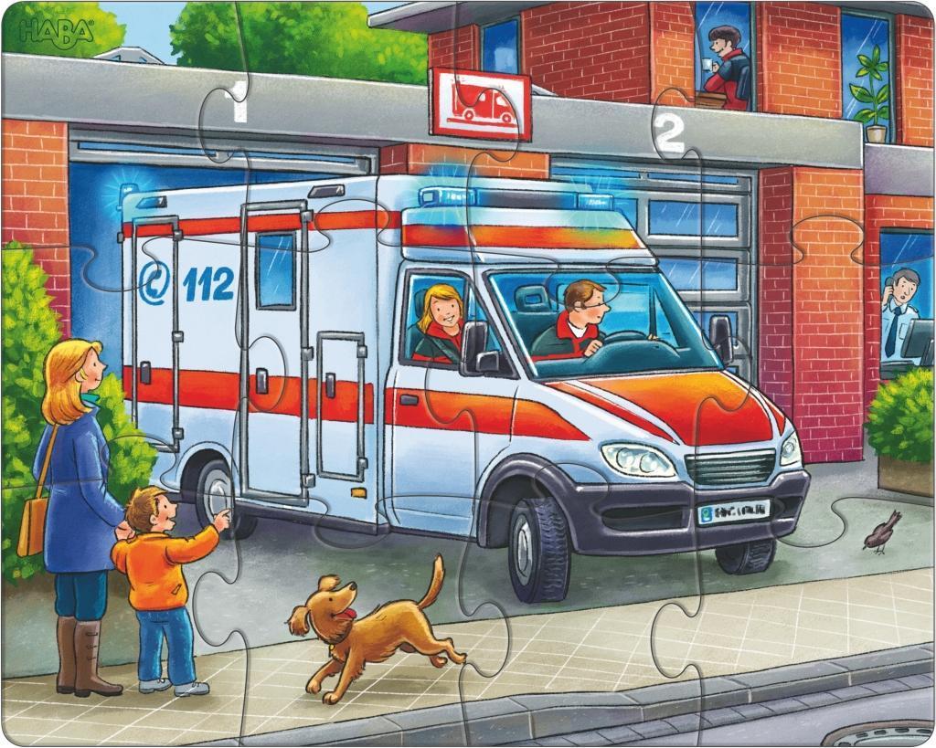 Puzzle POLIZEI, FEUERWEHR & Co. 12/15/18-teilig