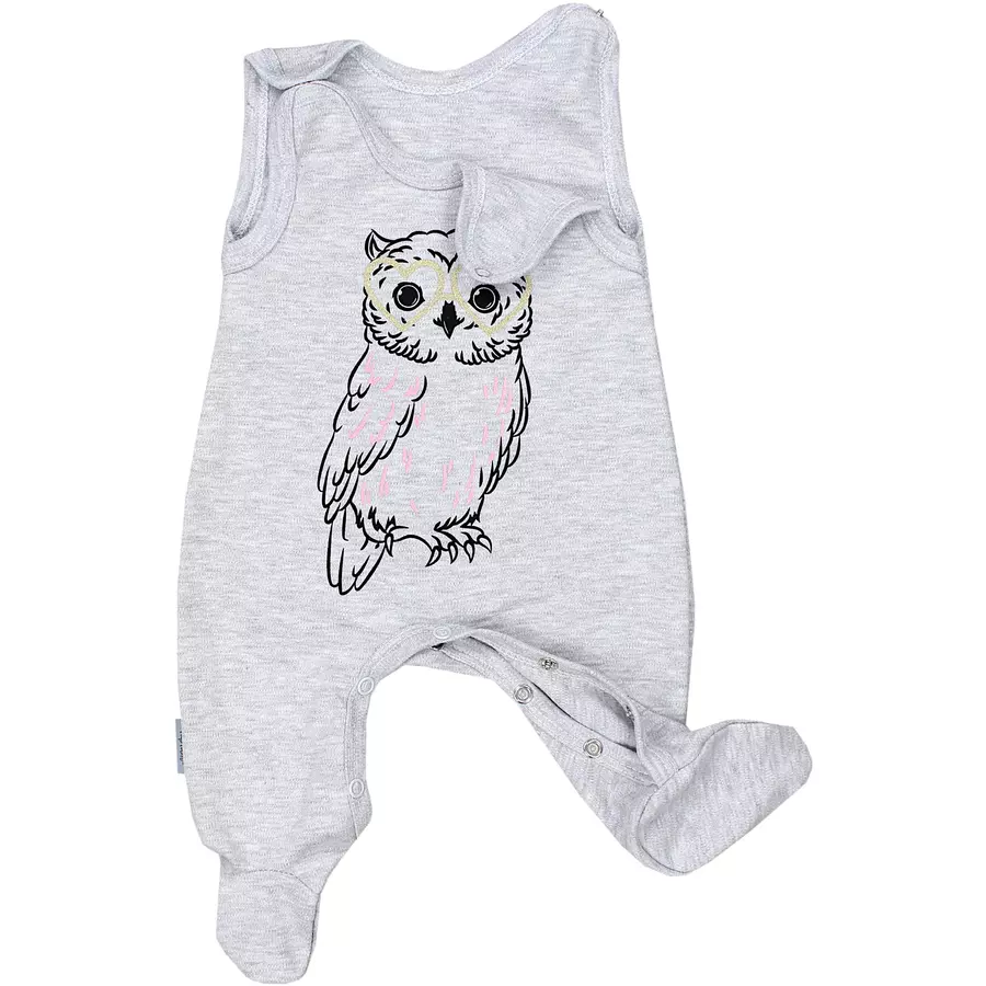 TupTam Baby Unisex Strampler-Set mit Aufdruck Spruch 2-tlg grauschwarz