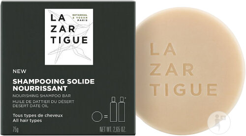 Lazartigue Shampoing Solide Nourrissant Tous Types De Cheveux 75g
