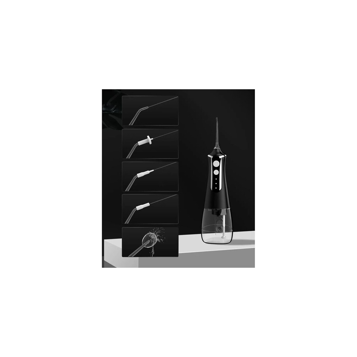 Extralink Beauty oral irrigator L10 – kraftig vannflosser med lang batteritid, svart