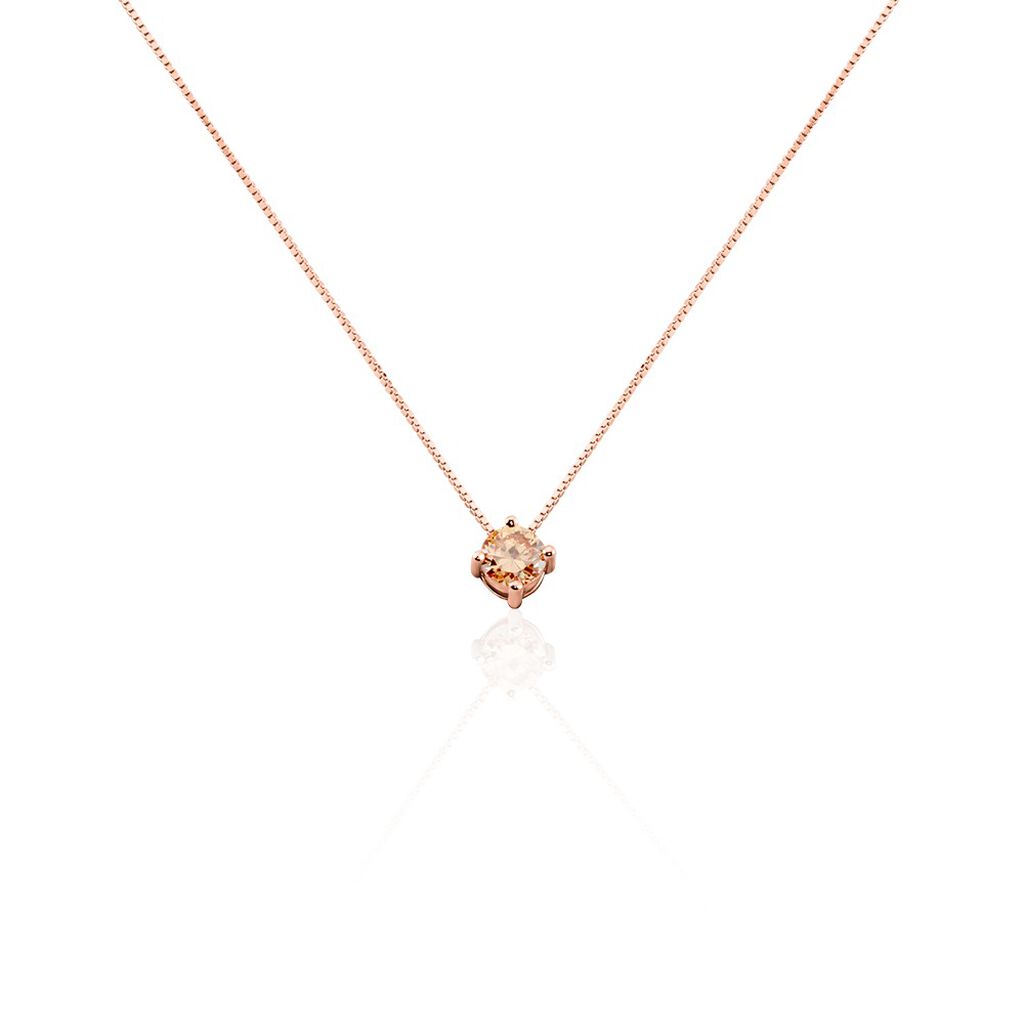 Collier Dwight Argent Rose Oxyde De Zirconium