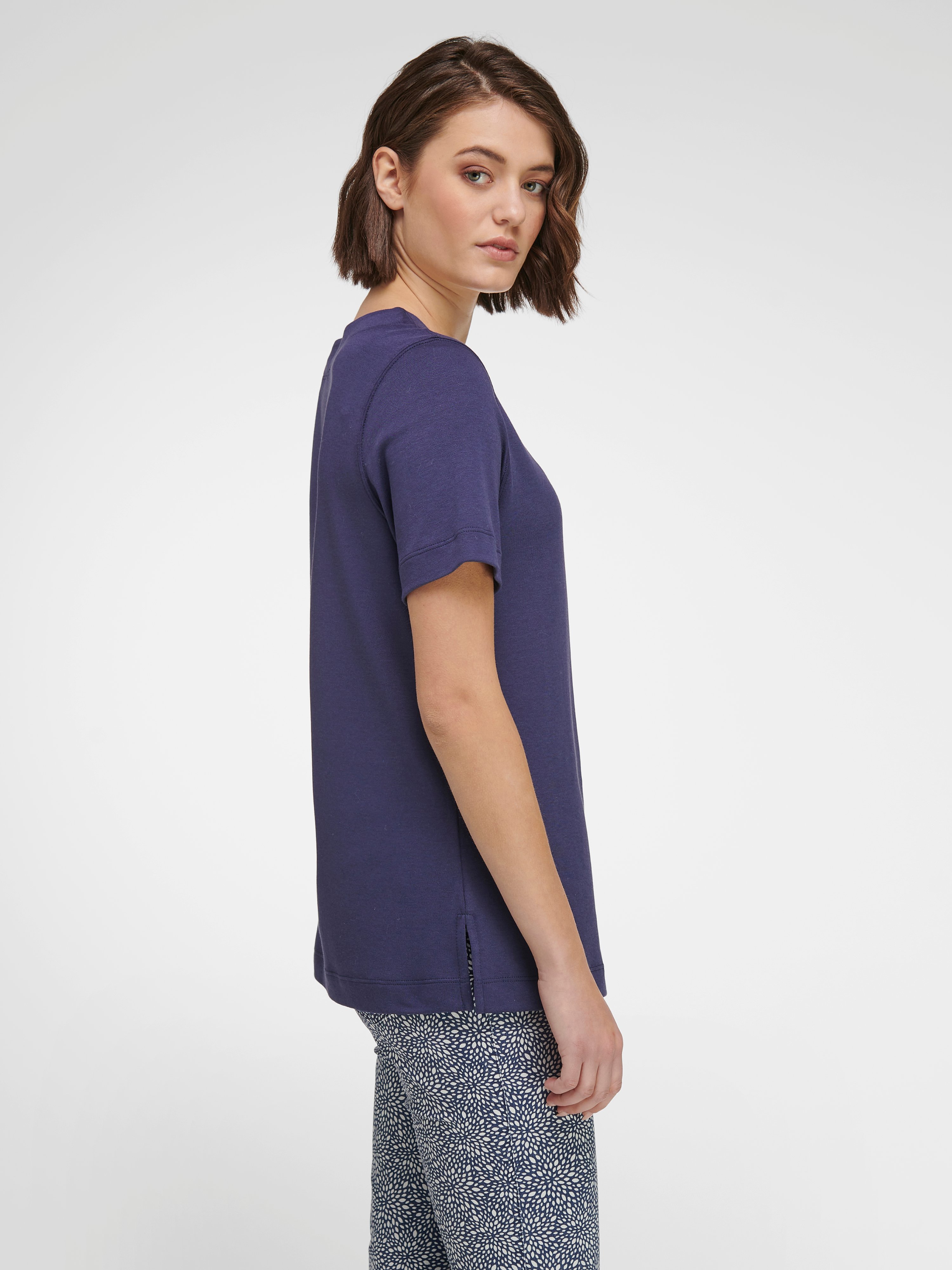 Rundhals-Shirt mit 1/2-Arm