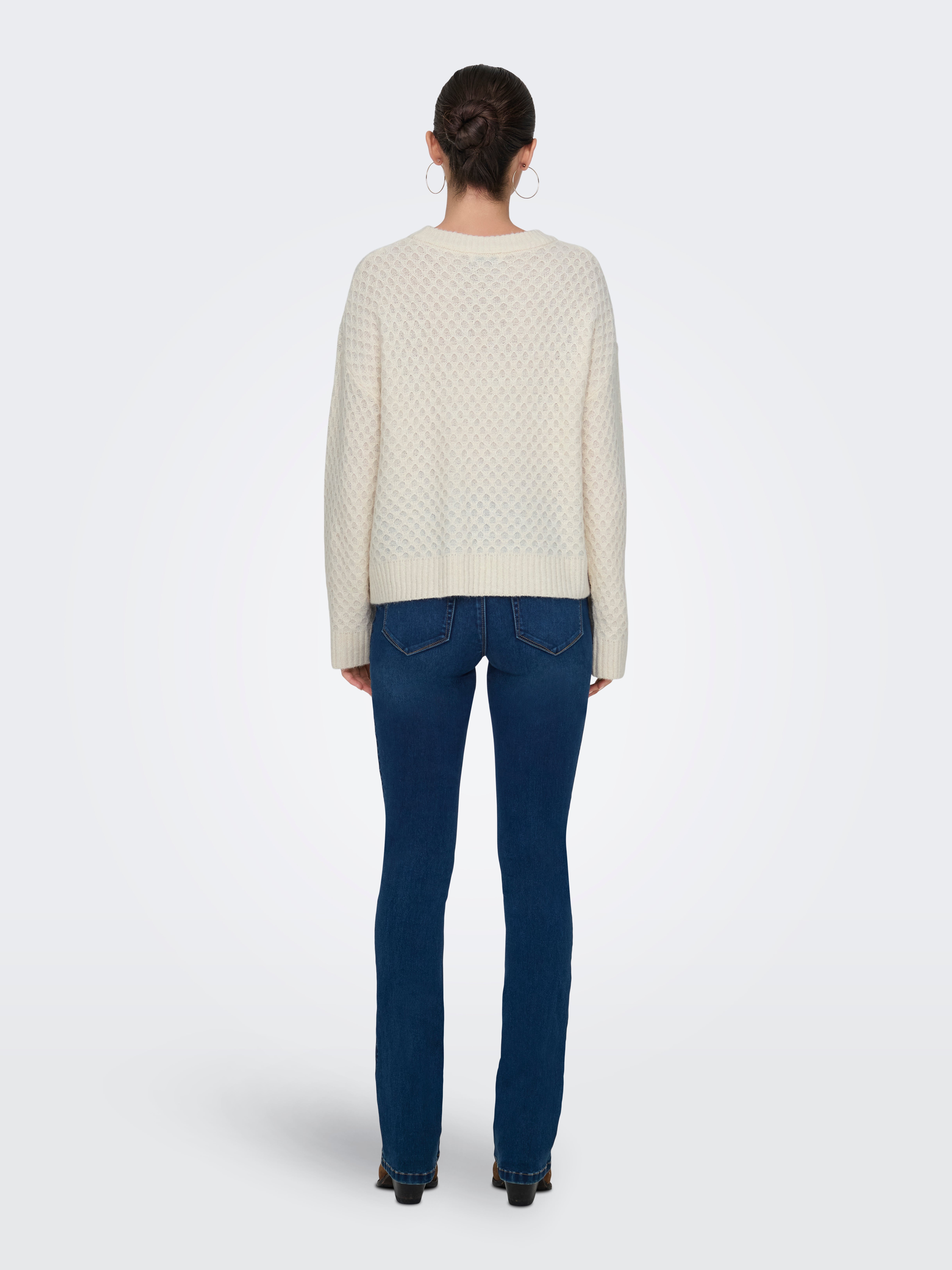 JDYBIGUM Strickpullover Whitecap Gray