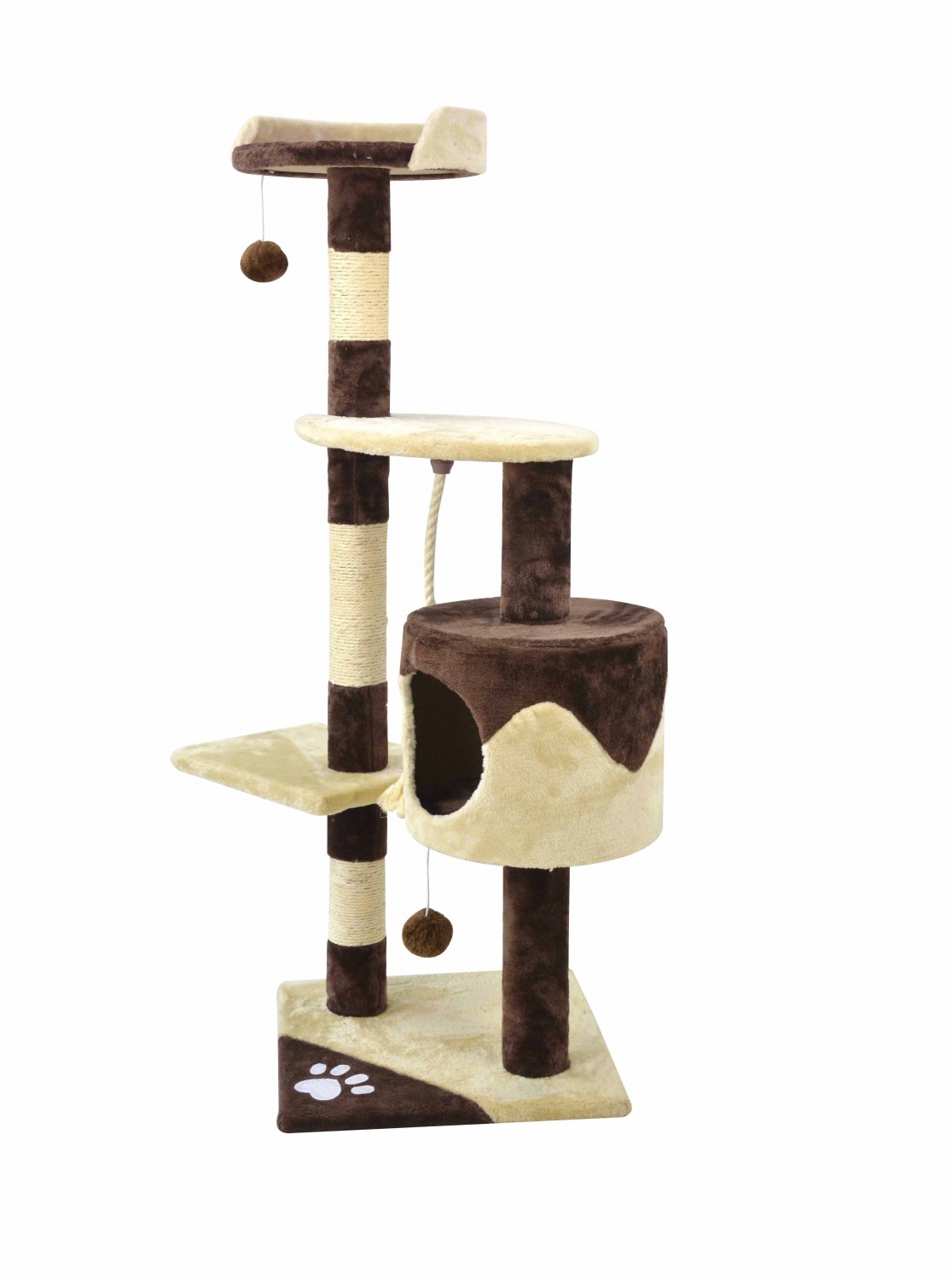 Katzenbaum BAGHIRA 112 cm braun/beige