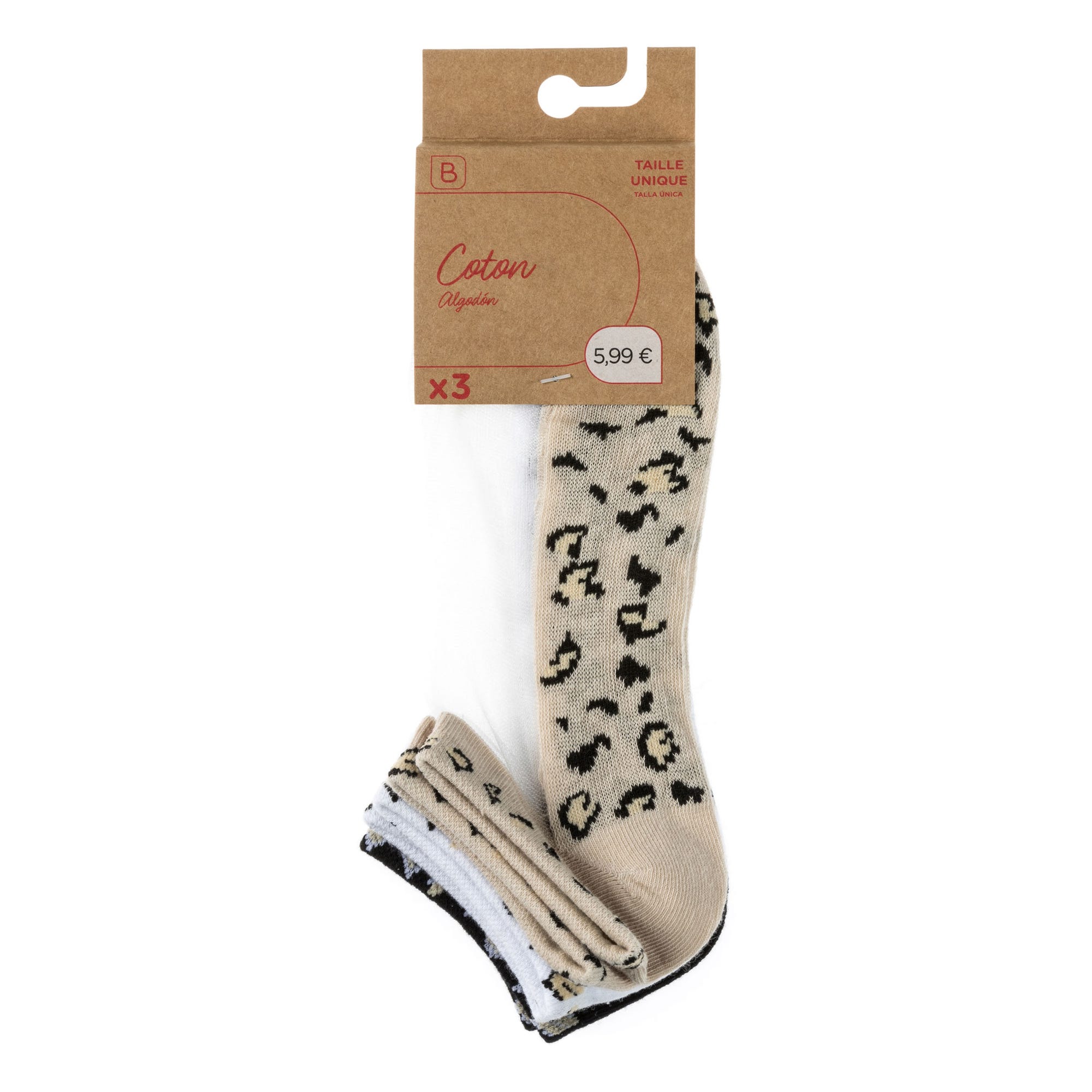 Chaussettes Femme beige