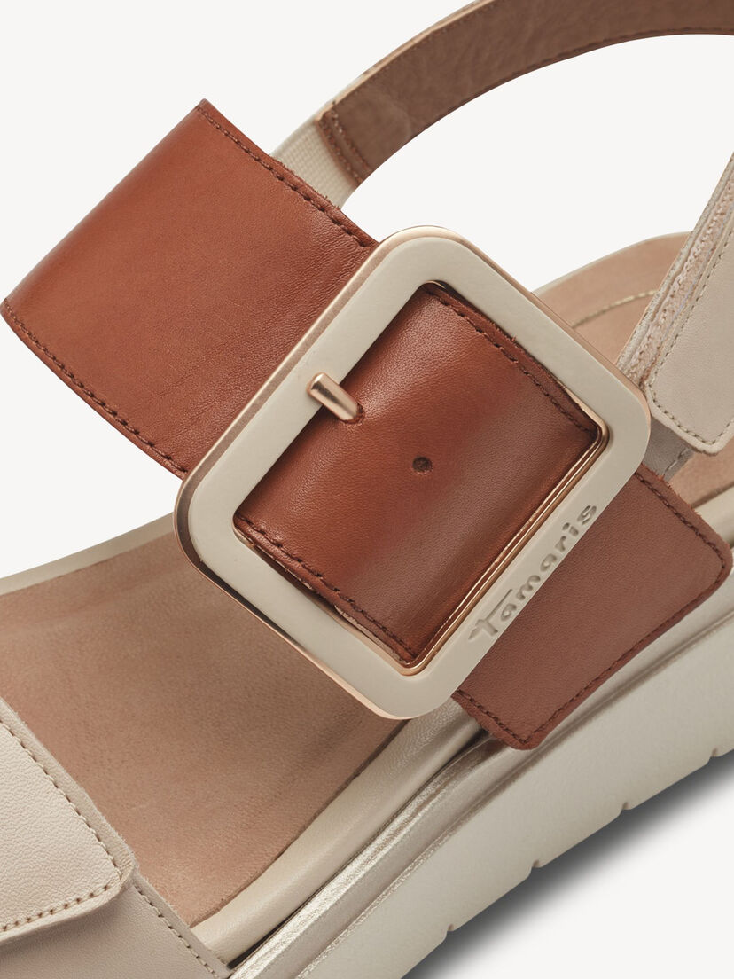 Leren Sandaaltje - beige