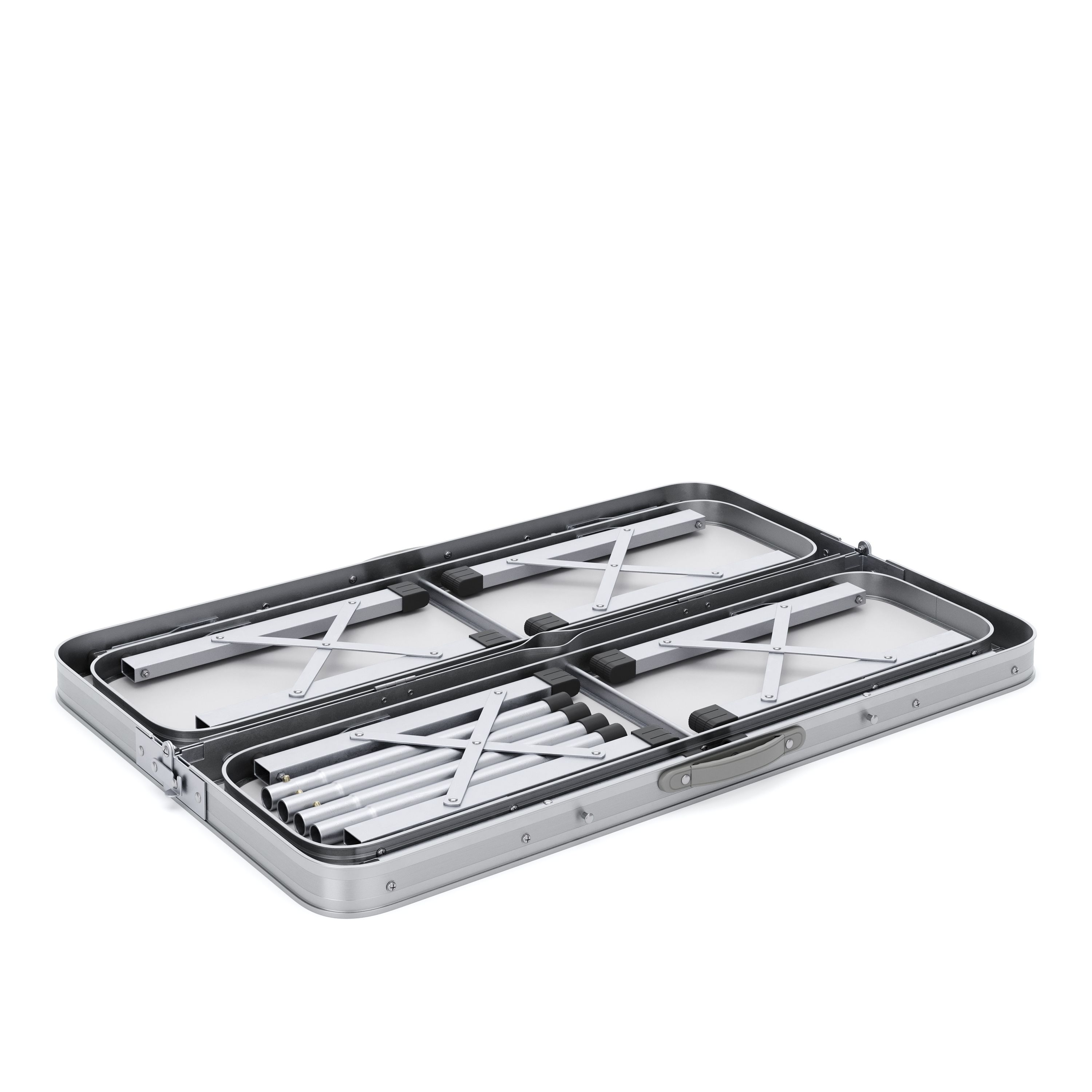 Campingtisch Garnitur klappbar 90 cm weiss