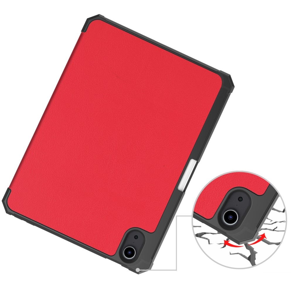 iPad Mini 7 (2024) / Mini 6 (2021) Leder Tasche Smart Cover Hülle - Rot