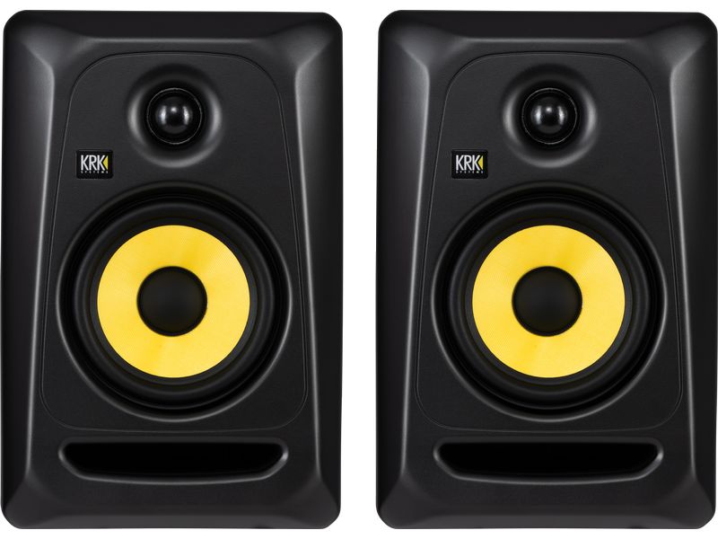 KRK Studiomonitore ROKIT 5 G3 Classic Pack Schwarz Professionelle Zwei-Wege-Studiomonitore