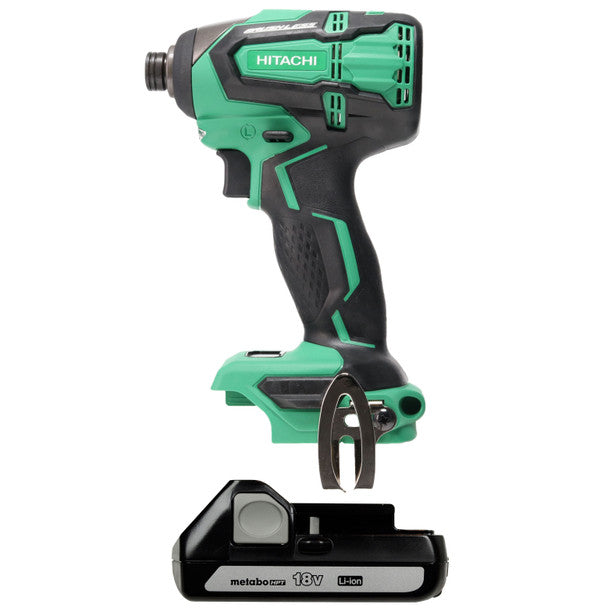 Metabo HPT/ Hitachi WH18DBFL2 18V Brushless Compact Impact Driver & Metabo HPT BSL1815 18V 1.5Ah Battery