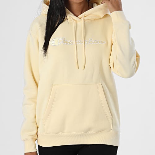 Sweat Capuche Femme 115477 Jaune