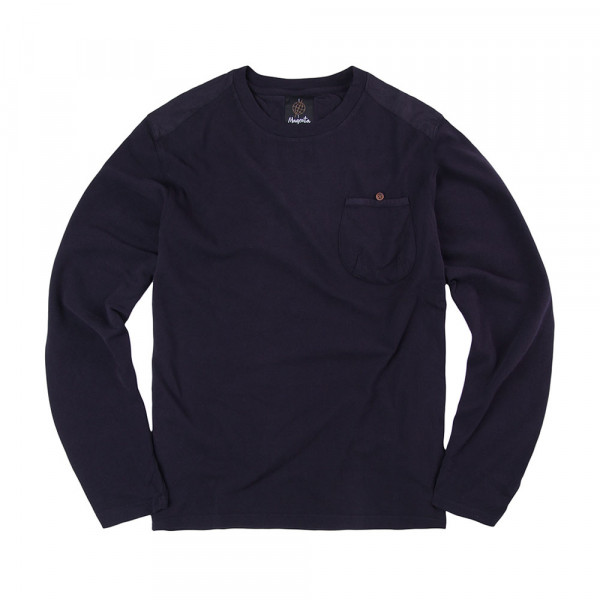 AIME COL CREW PIQUÉ - MARINE