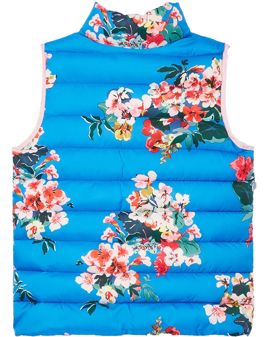 Wende-Steppweste FLIP IT FLORAL in blau