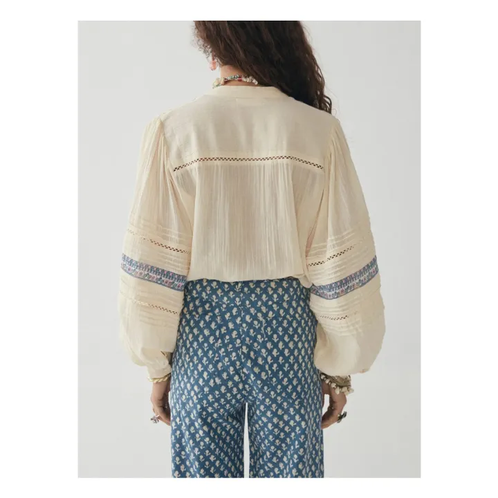 Maison Hotel Blouse Brodée Alberta | Ecru