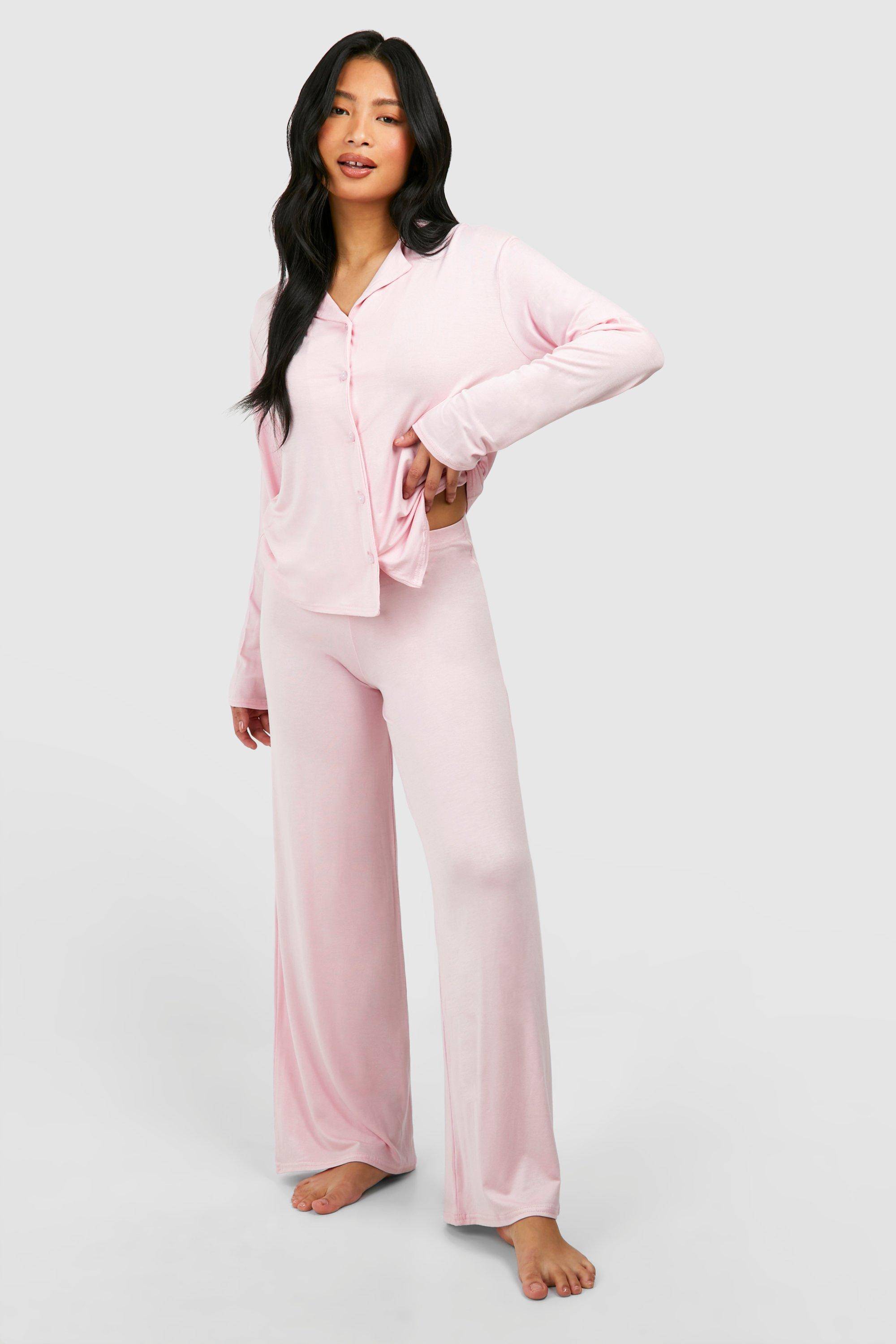 boohoo Ensemble pyjama pour petites avec chemise à manches longues et pantalon