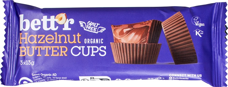 Bett’R Chocolatecups Hazelnut (39 gr)