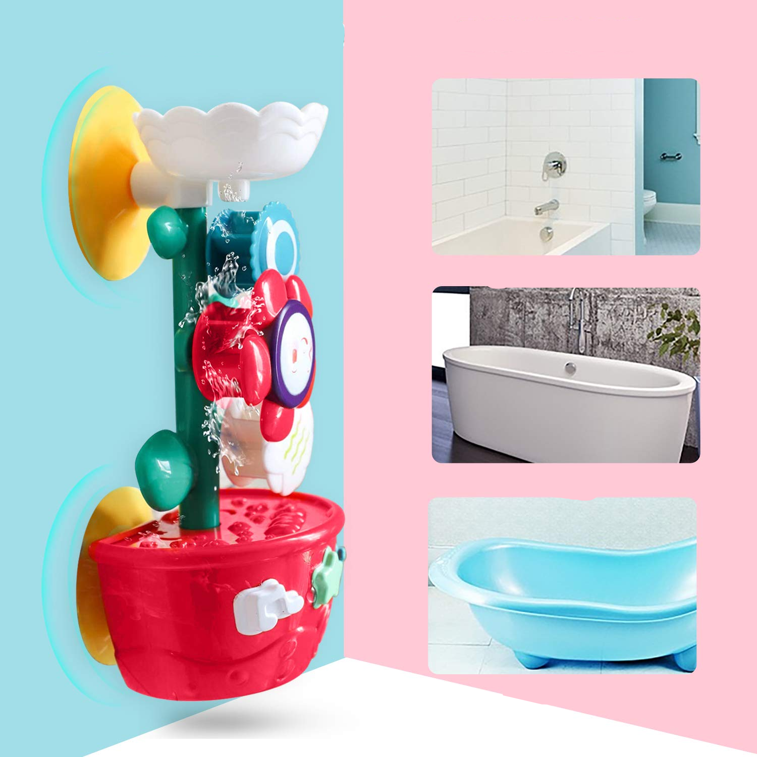 Süsses Kinder Spielzeug für die Badewanne - Blumentopf
