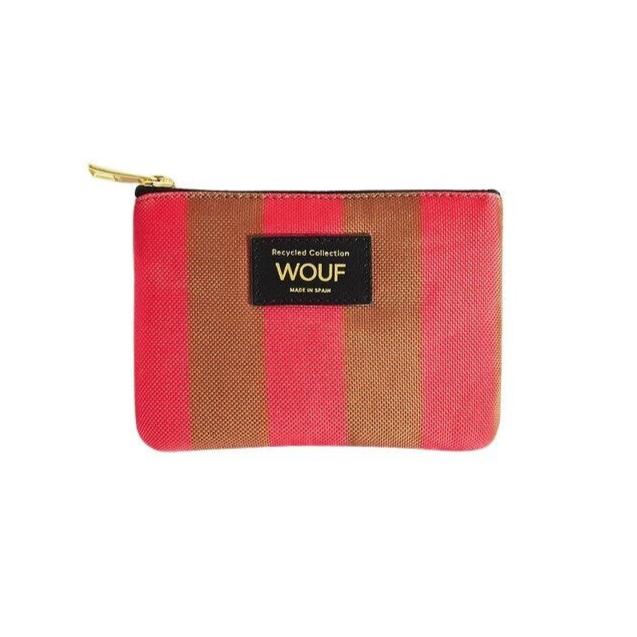 Wouf  Pat pung, small - Pink/Brown