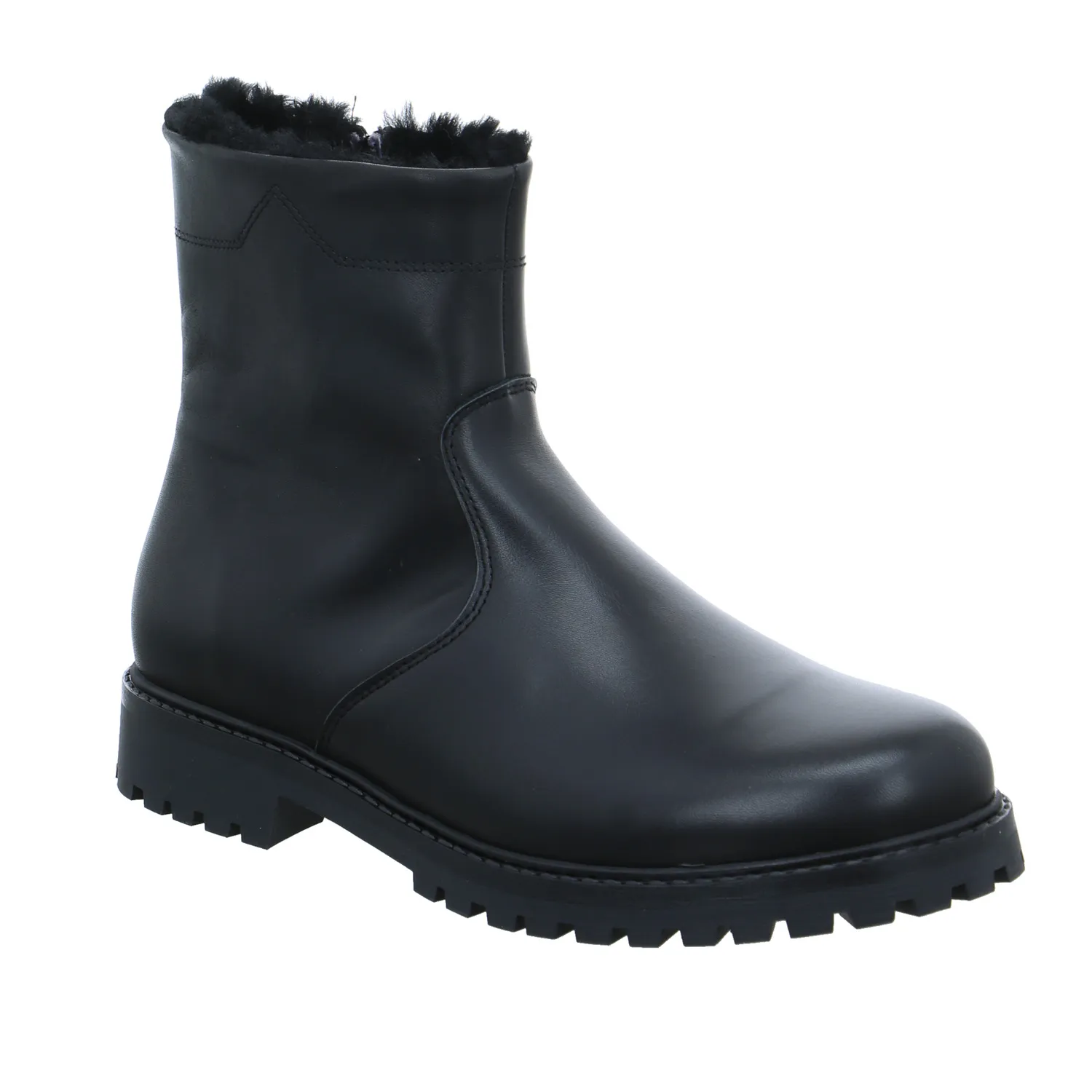 SCHUHENGEL Herbst- Winterstiefel Schwarz Leder