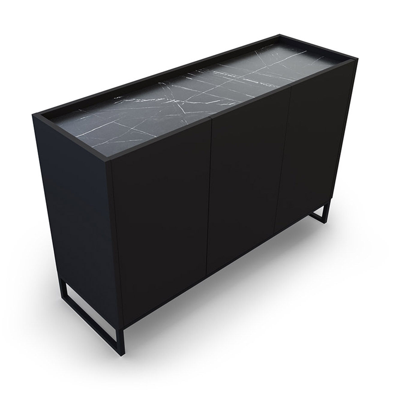 Windsor & Co Commode Helene noire - 120x40x80 cm