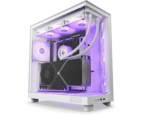 NZXT H6 Flow RGB Dual Chamber White