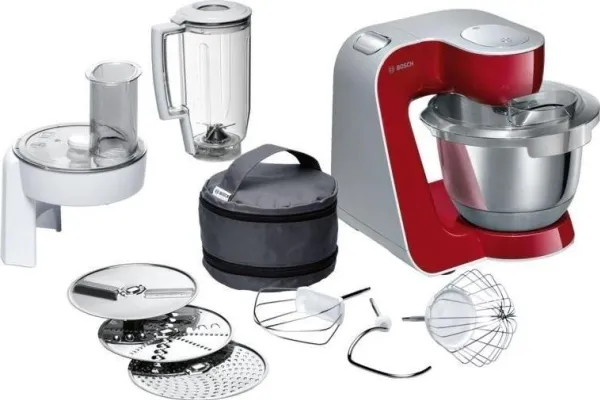 Bosch MUM5 CreationLine MUM58720 - Køkkenmaskine - 1000 W - dybrød/sølv