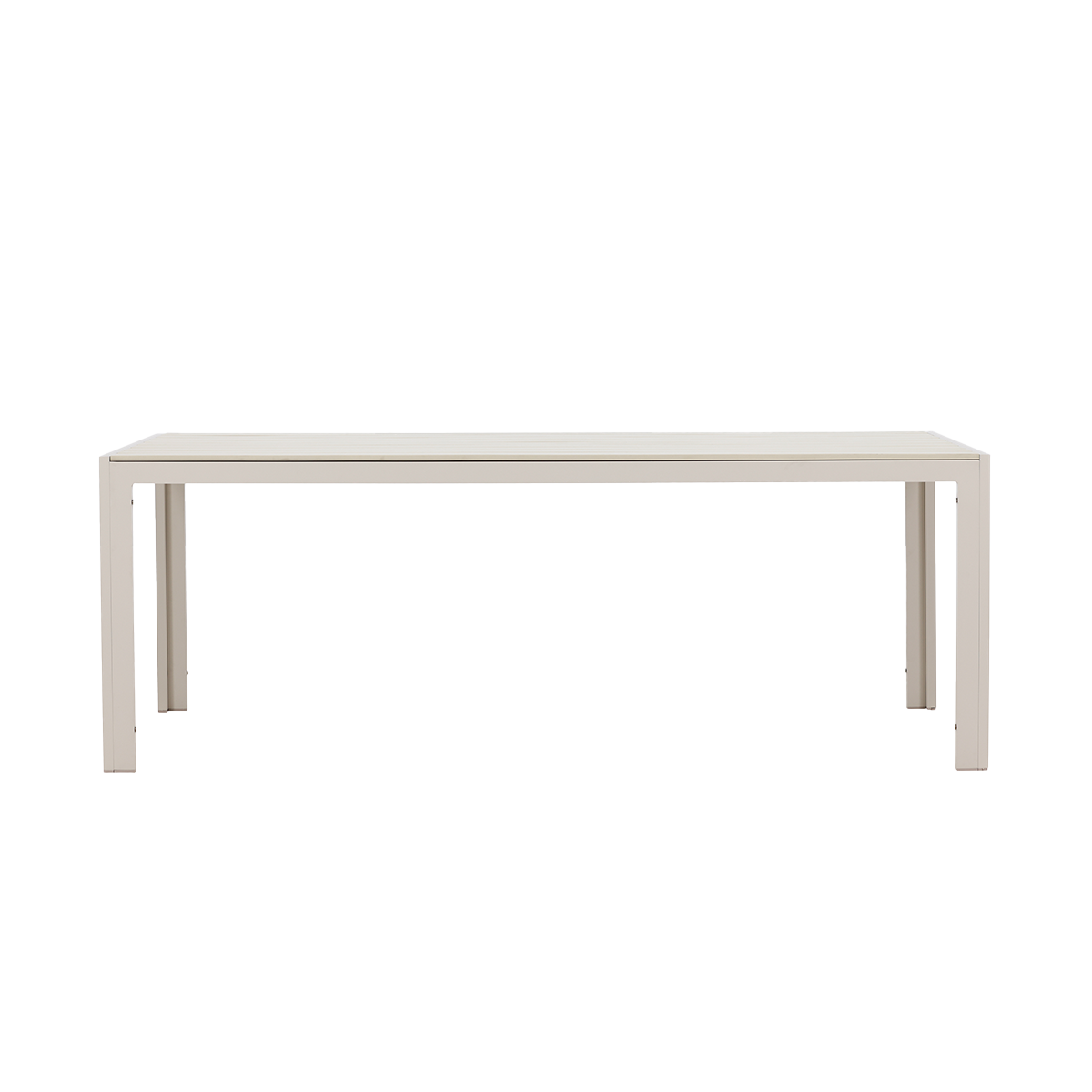 Tuin eettafel Joas Beige - 205 x 90 cm