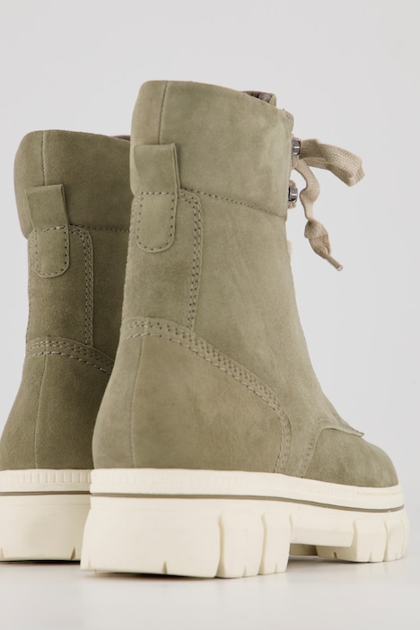 Leder-Boots, Jana Shoes, Schnürung, Weite H