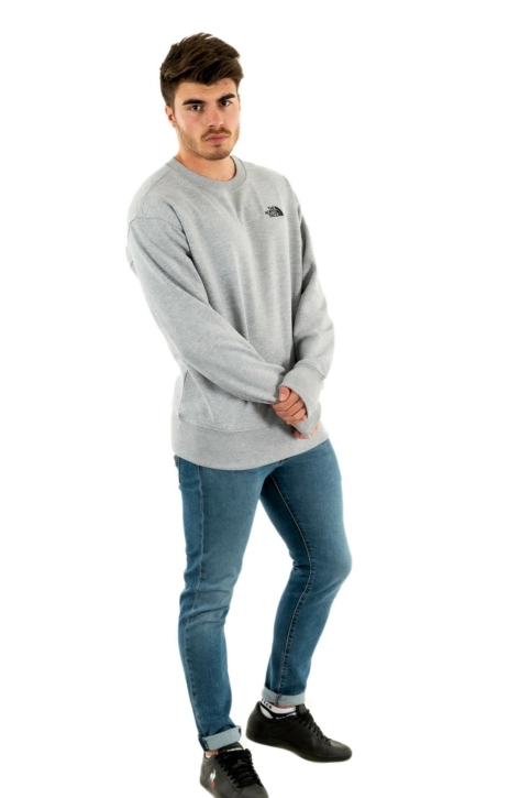 sweat the north face es crew dyx1light grey heather