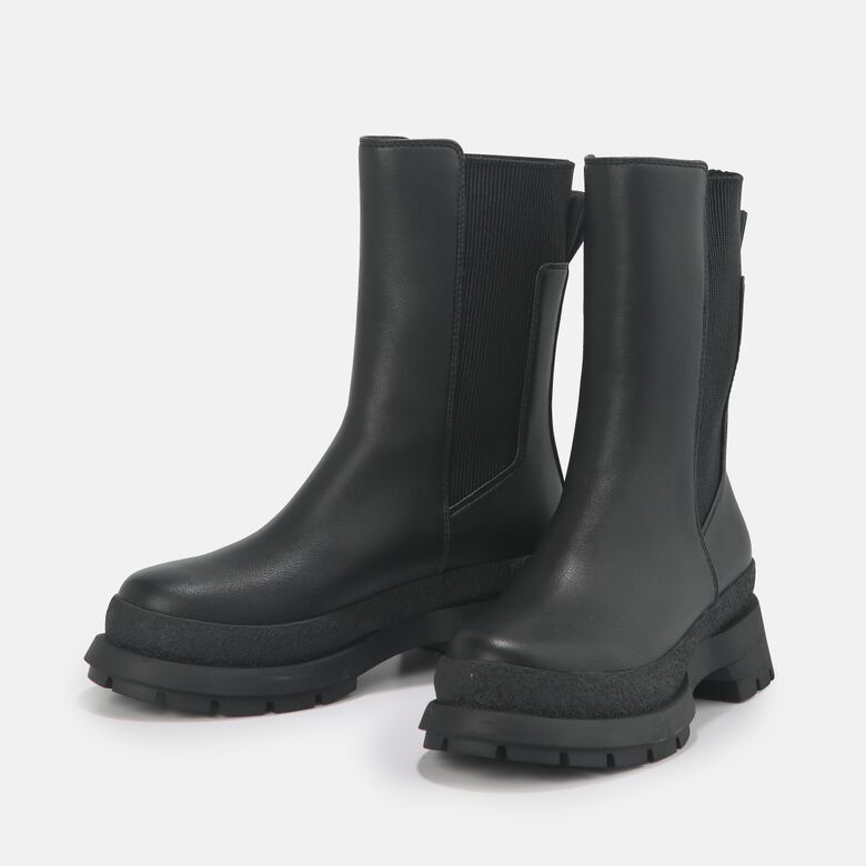 Shari bottines plates véganes, noir