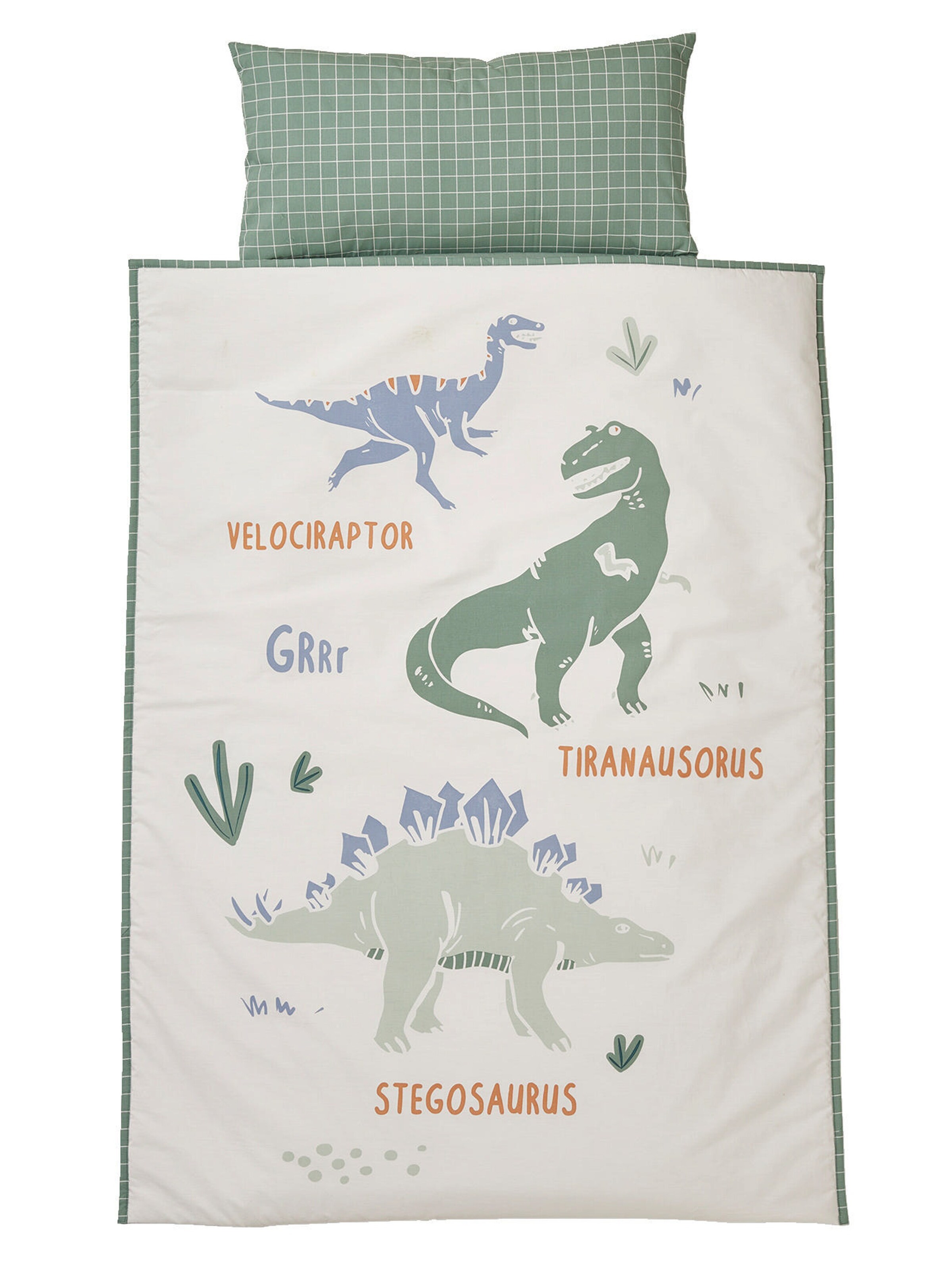 Vertbaudet Kinder Schlafsack MINILI DINOSAURIER grün