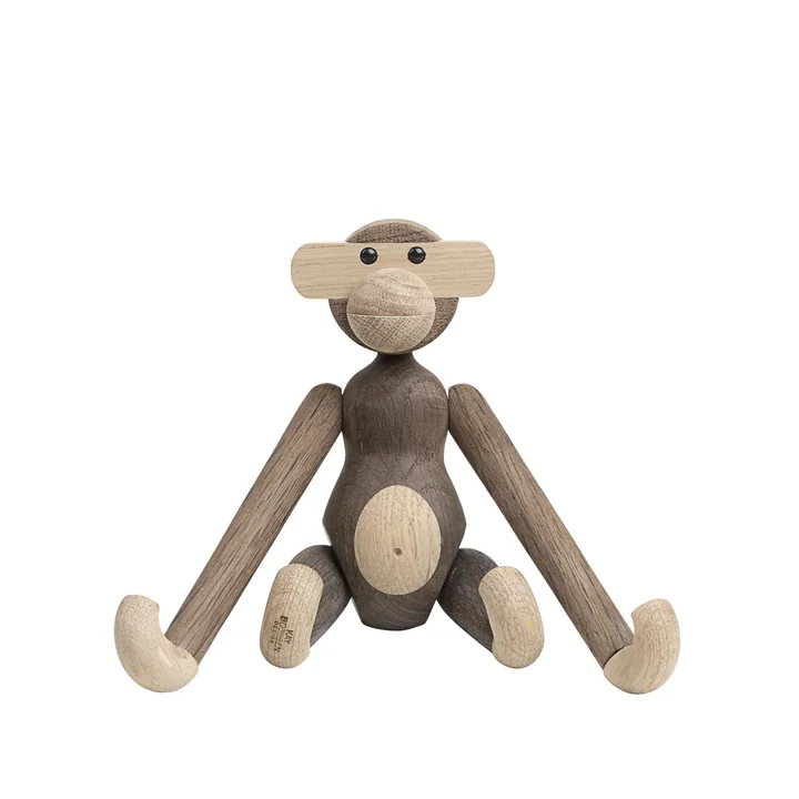Kay Bojesen - Holz-Affe klein, Eiche geräuchert / Eiche natur