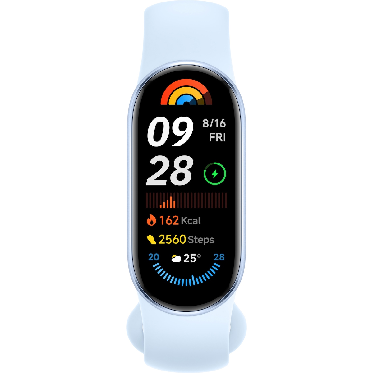Xiaomi Smart Band 9 aktivitetsmåler (arctic blue)