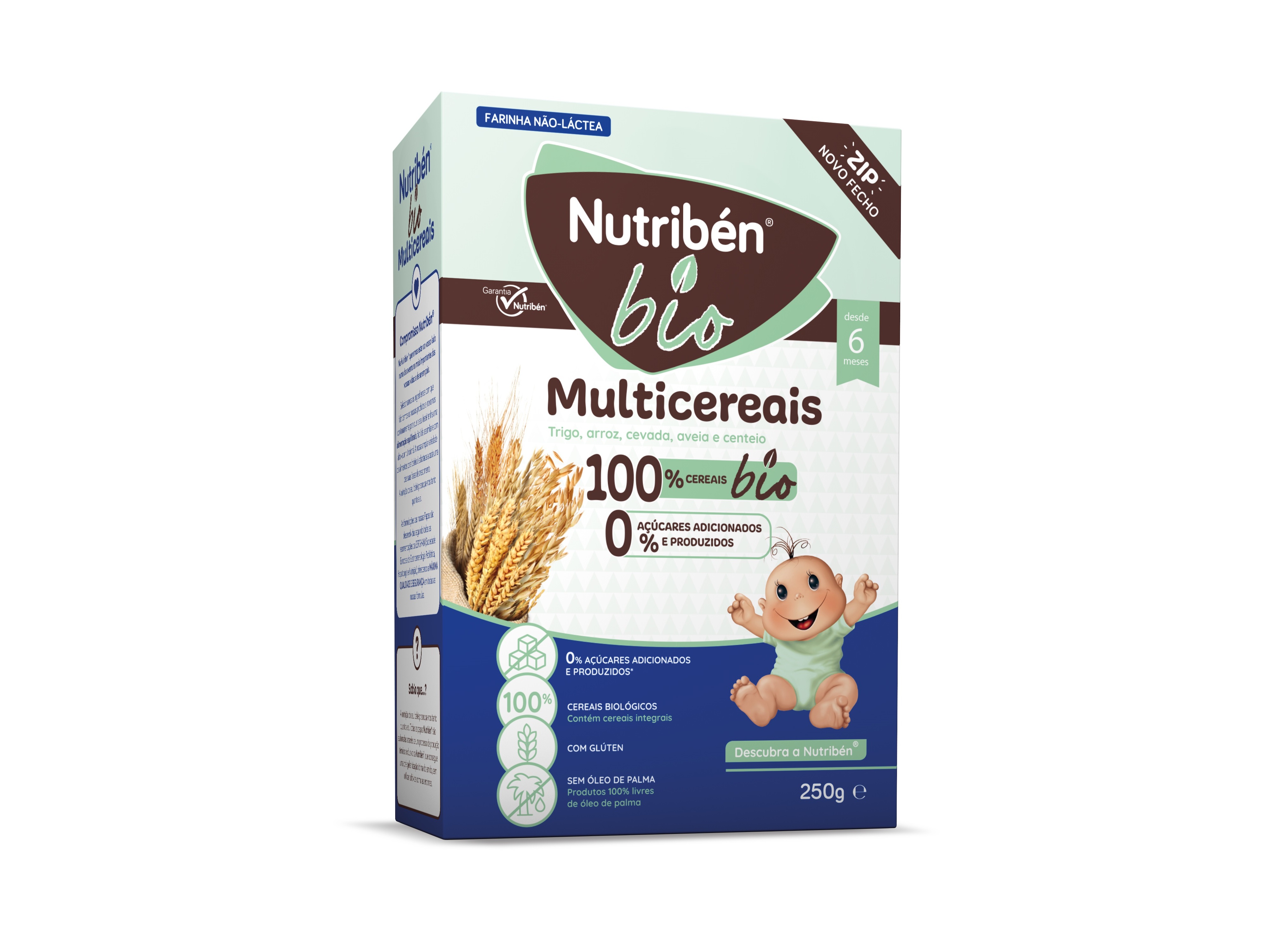 PAPA NÃO LÁCTEA NUTRIBÉN MULTICEREAIS BIO 250G