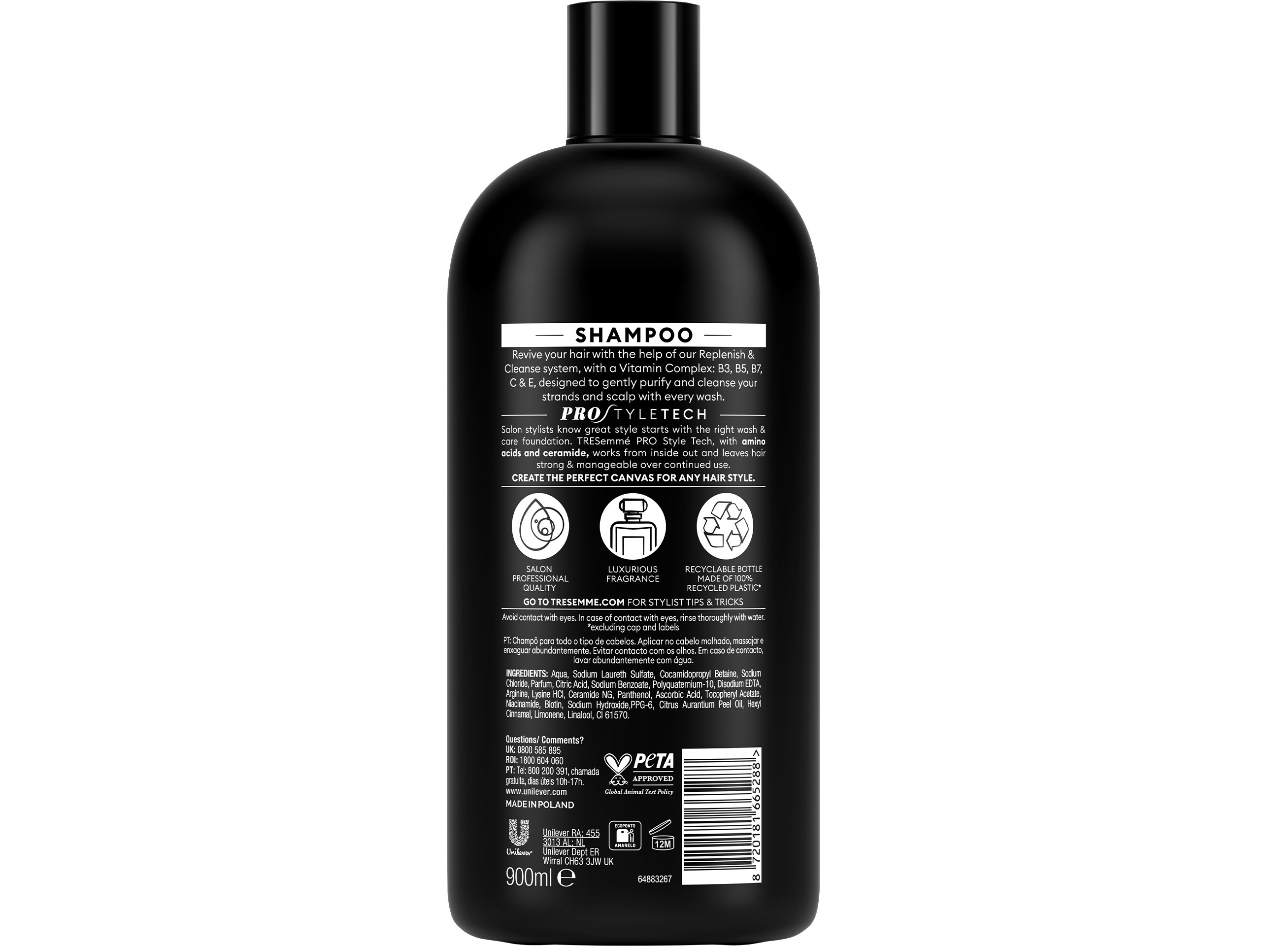 CHAMPÔ TRESEMME CLEANSE & REPENISH 900ML