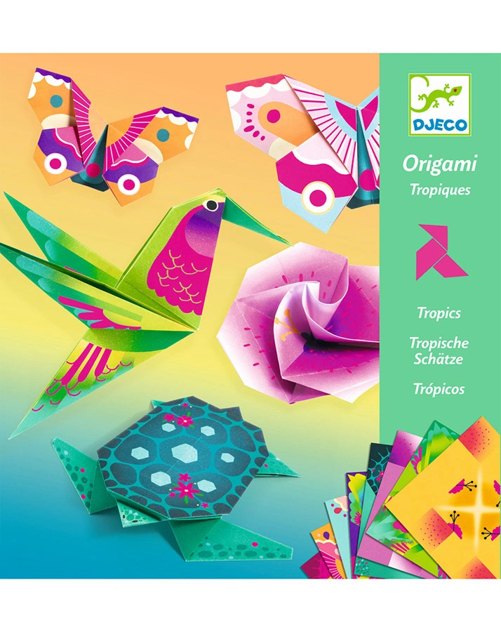 Origami-Bastelset TROPICS in bunt