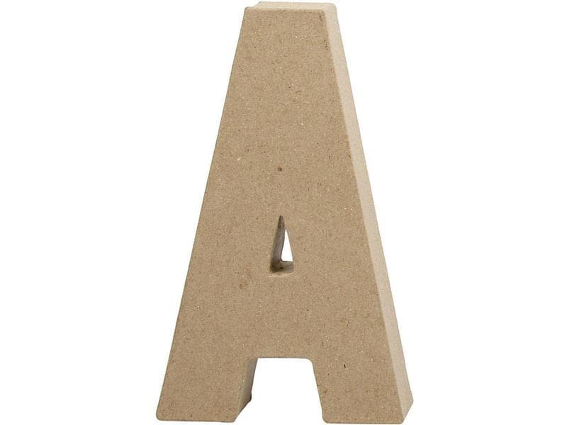 Creativ Company Papp-Buchstabe A 20.5 cm Handgearbeiteter Buchstabe aus Pappmaché