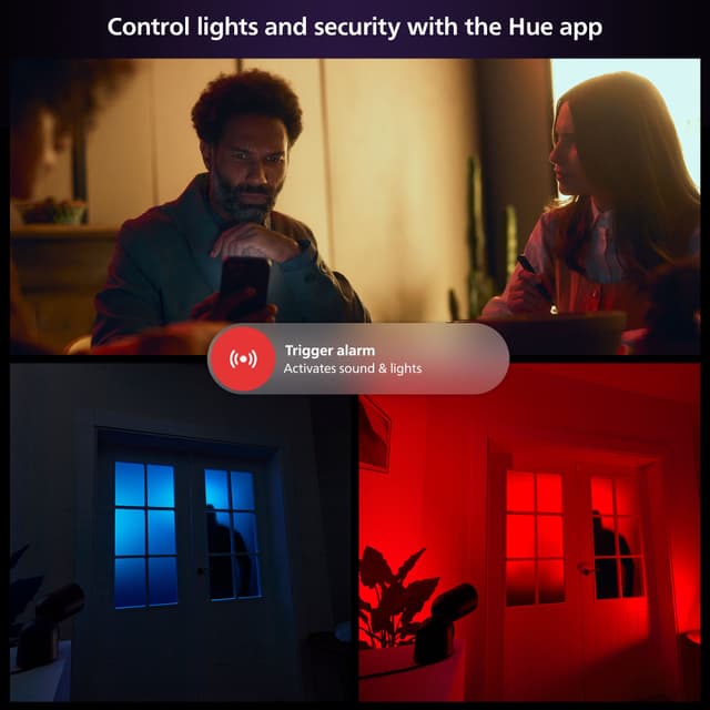 Philips Hue sikkerhedskamera (ledning/hvid)