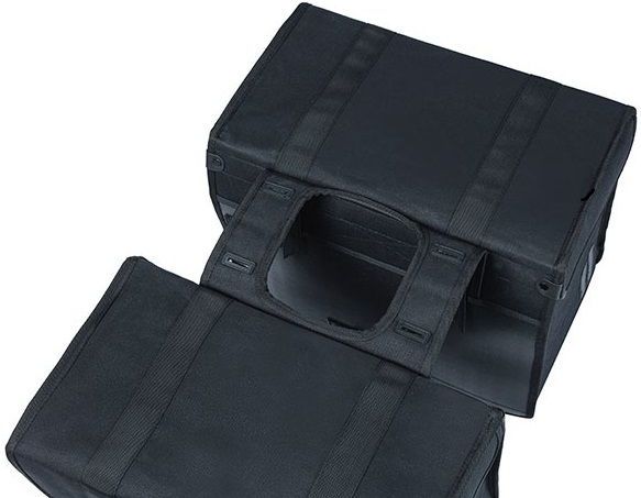 Basil - Kavan Eco Classic - Fietstas - Zwart - Organisch Canvas - 58L