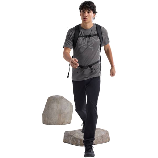 T-shirt randonnée ARC'TERYX CORMAC LOGO SS M BLACK HEATHER