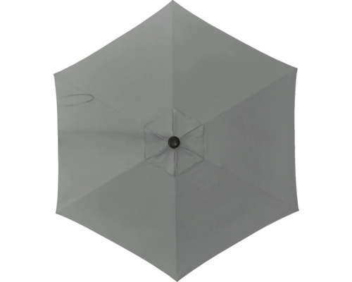 Soluna Cessy middenstokparasol, Ø 300 cm, polyester (PES), donkergrijs